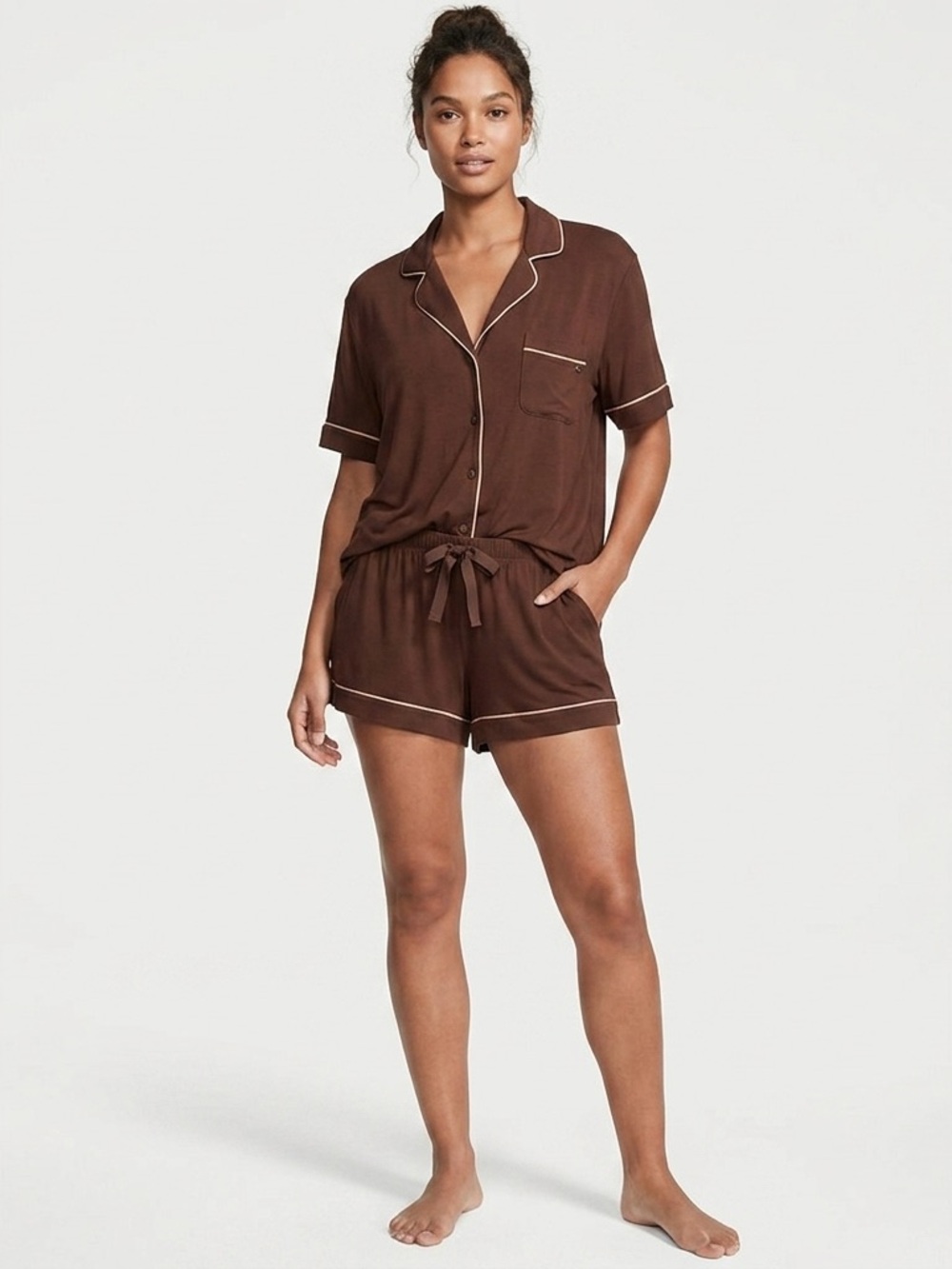 Victoria's Secret Brown Women's Sleep Top